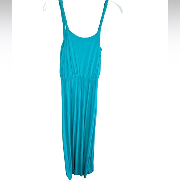 LOFT Turquoise Sleeveless Maxi Dress - Picture 5 of 14